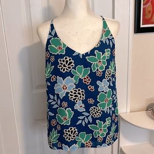 Banana Republic tropical floral print camisole, size M